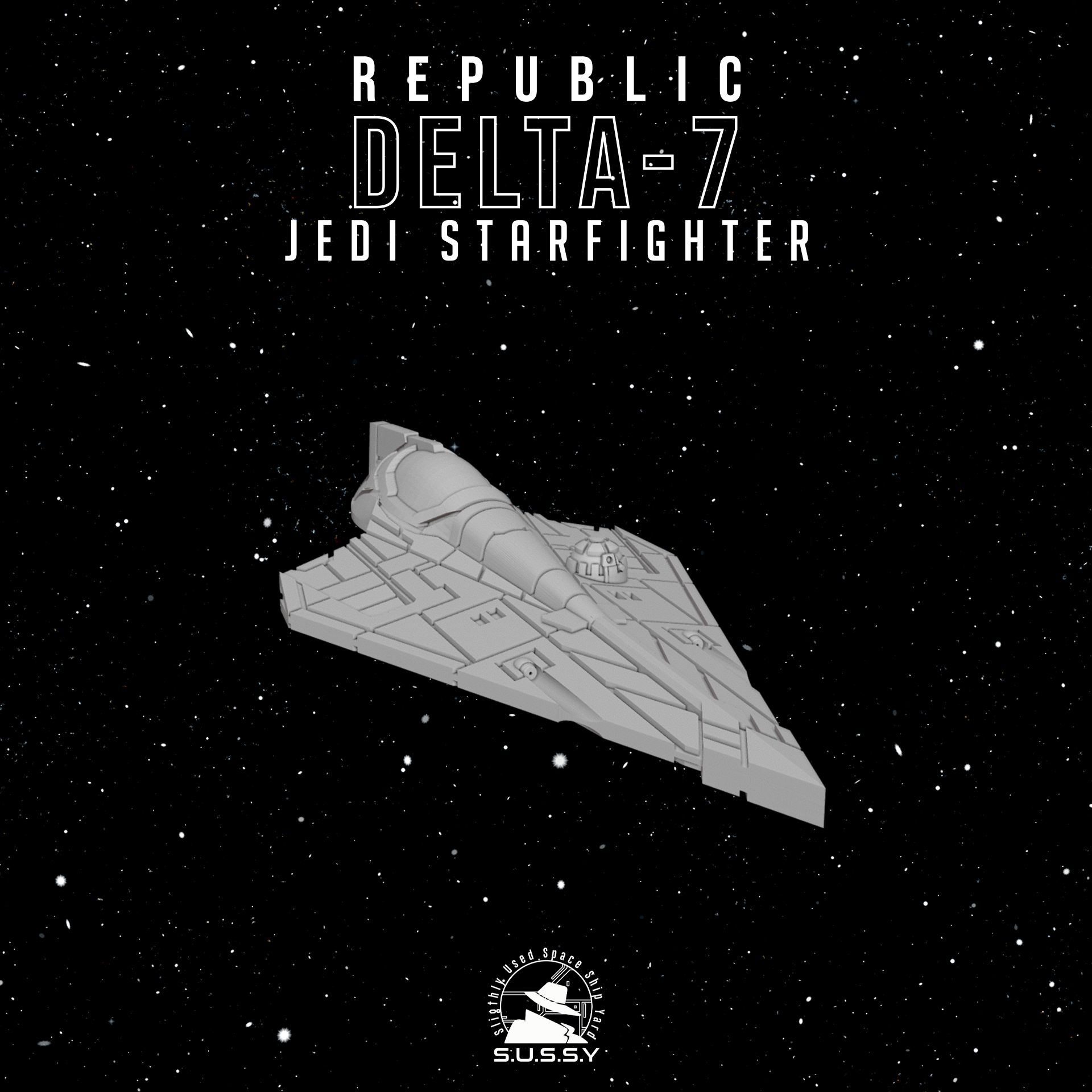 Jedi Delta-7 and Delta-7B (X-Wing Scale)
